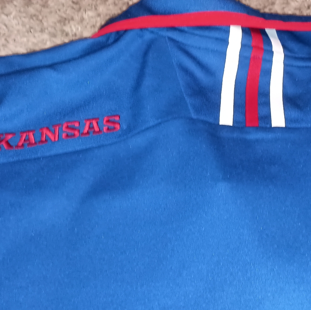 Adidas Climawarm Kansas University Jayhawks Warm Up Jacket Shorts Men's College - Picture 3 of 9